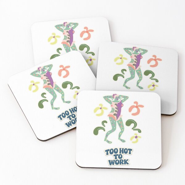 Item preview, Too Hot To Work Summer Vacation designed and sold by FaliushART.