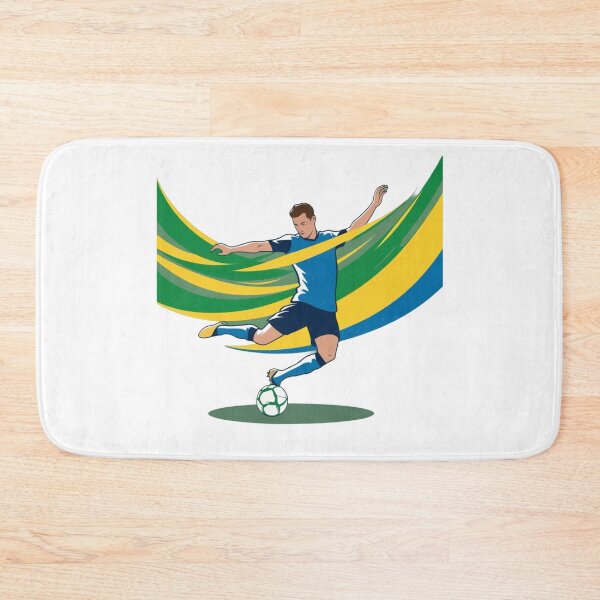 Item preview, Dynamic Football Player Striking Soccer Ball Graphic designed and sold by PMTaurus.
