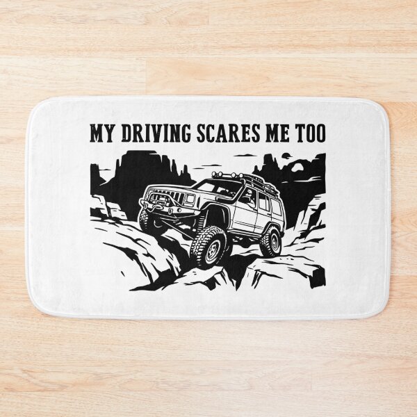 Item preview, My Driving Scares Me Too Cherokee XJ - Funny Off-Road 4x4 Rock Crawling designed and sold by Off-Road-Zone.