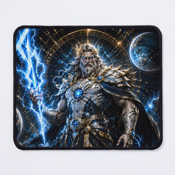 Item preview, Zeus of the Cosmic Storm designed and sold by M4MURAN.