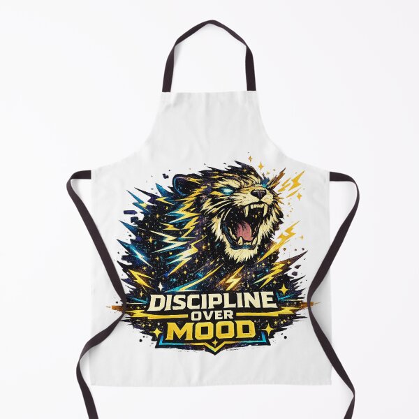 Item preview, Discipline Over Mood Cosmic Tiger Gym T-Shirt designed and sold by NeonVoid Studio.