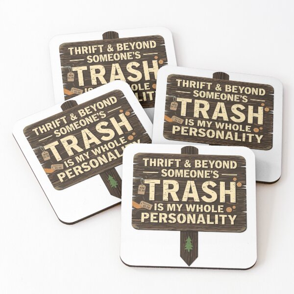Item preview, Thrift and Beyond - Someone's Trash Is My Whole Personality Vintage Sign designed and sold by SandiCreative.