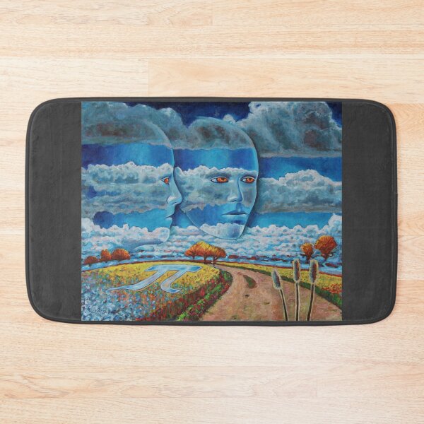 Item preview, Surreal Cloud Faces and Pi Landscape – Fine Art Oil Painting designed and sold by RShirleyFineArt.