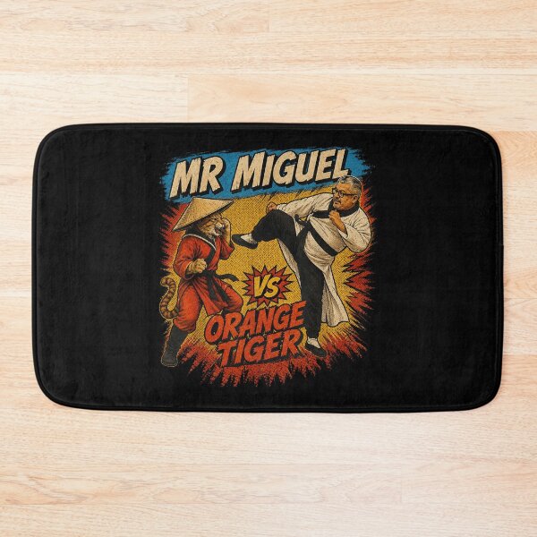 Item preview, Mr Miguel vs Orange Tiger Martial Arts Karate Cat Kung Fu Fight designed and sold by KrystinaGiGi.