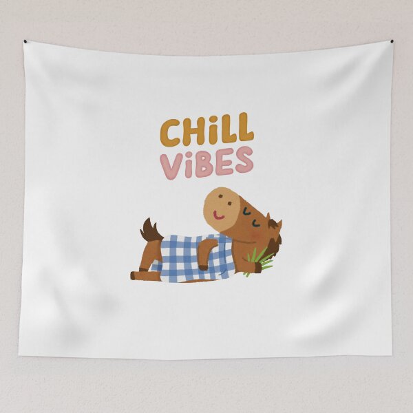 Item preview, Chill Vibes Horse Funny Logo designed and sold by logowannawear.