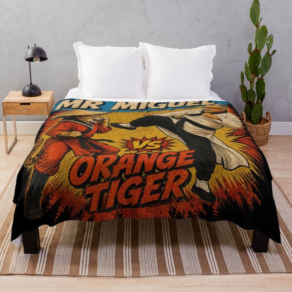 Item preview, Mr Miguel vs Orange Tiger Martial Arts Karate Cat Kung Fu Fight designed and sold by KrystinaGiGi.