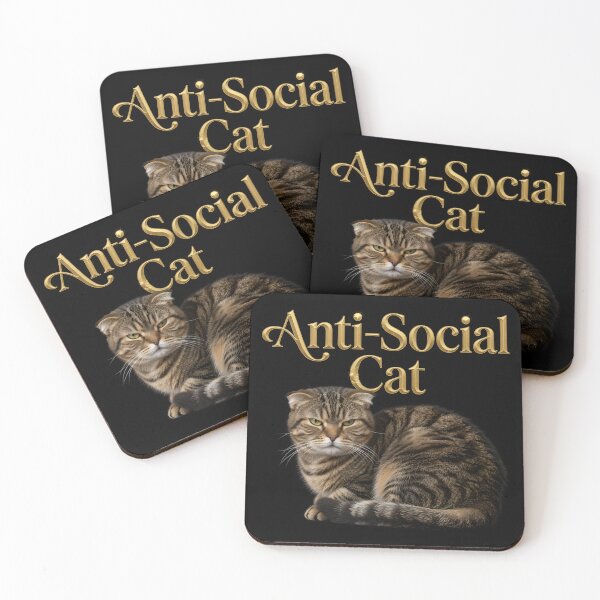 Item preview, Tabby Anti-Social Cat designed and sold by ParadoxParadox.