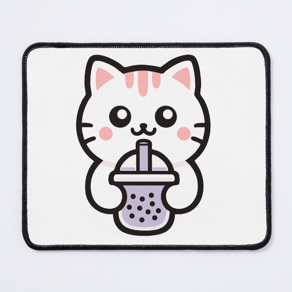 Artikelvorschau, Niedliche Kawaii-Katze trinkt Bubble Tea entworfen und verkauft von IYI.