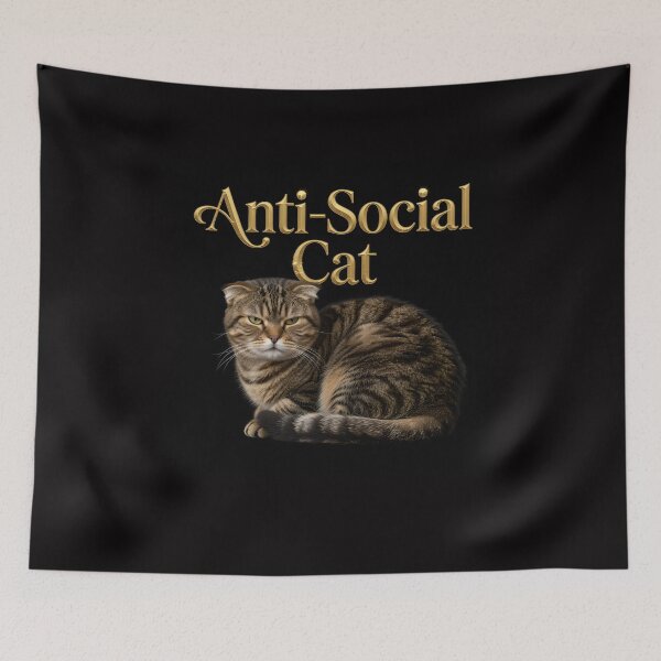 Artikelvorschau, Tabby Anti-Social Cat entworfen und verkauft von ParadoxParadox.