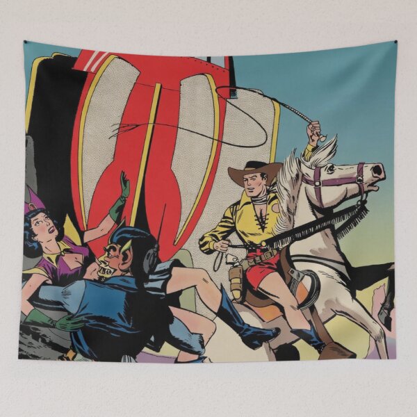 Item preview, Vintage Alien Frontier Mash‑Up – Classic 50s Sci‑Fi Western Illustration designed and sold by Analog Aura .
