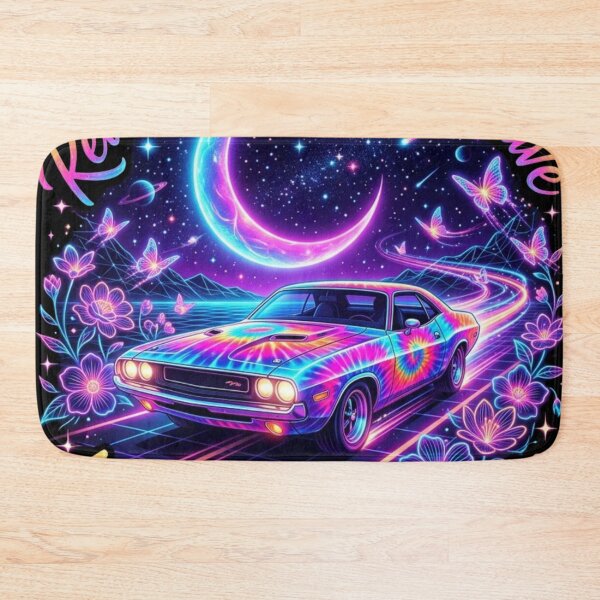 Item preview, Retro Futuristic Synthwave Neon Fusion Muscle Car T-Shirt Design designed and sold by PattaZone.