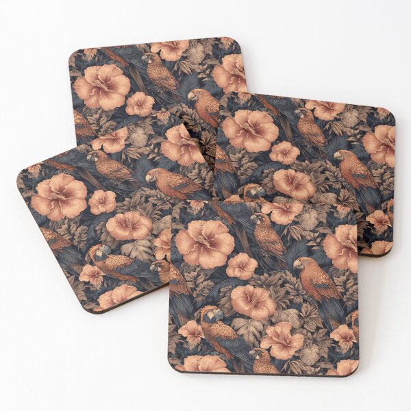 Item preview, Blooming Tropical Floral Texture  - Birth Flower Motif  - Gifts For Couples designed and sold by RoyalStarsPatts.