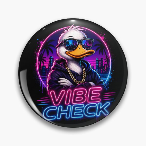 Item preview, Vibe Check Neon City Duck designed and sold by Chic_Clip_Craft.