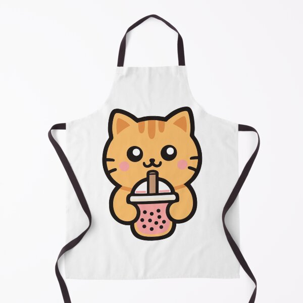 Item preview, Cute Kawaii Cat Drinking Bubble Tea designed and sold by IYI.