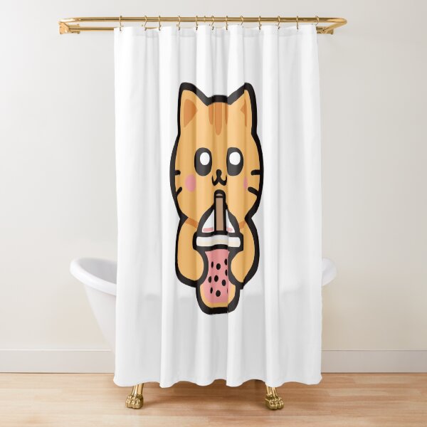 Item preview, Cute Kawaii Cat Drinking Bubble Tea designed and sold by IYI.