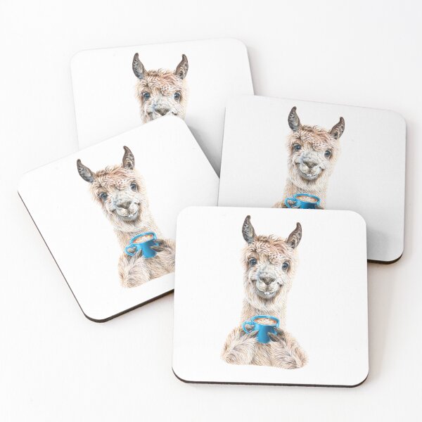 Artikelvorschau, Lama Latte Art entworfen und verkauft von FlatInkStudio.