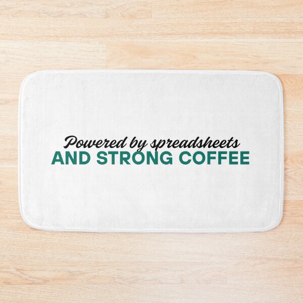 Item preview, Powered by Spreadsheets and Strong Coffee Funny Accountant T-Shirt CPA Gift Tee designed and sold by BananaPrint.