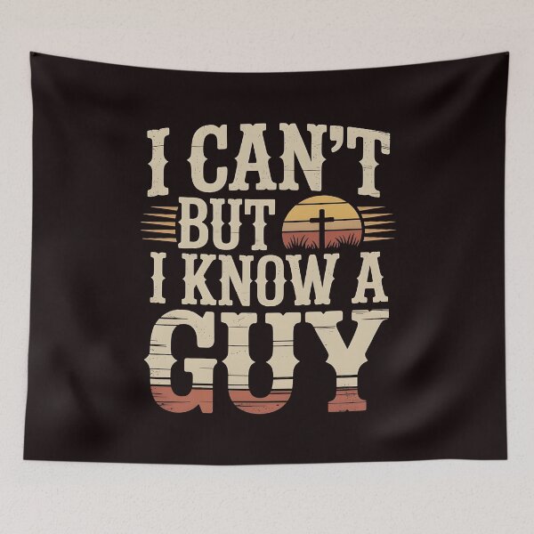 Item preview, I Can't But I Know A Guy Jesus T-Shirt – Funny Christian Quote Apparel designed and sold by Redgiant87x.