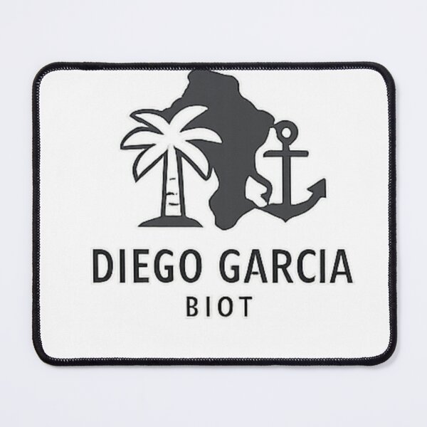 Item preview, Diego Garcia BIOT Minimalist Navy Anchor Tropical Silhouette designed and sold by Ramadane_design1.