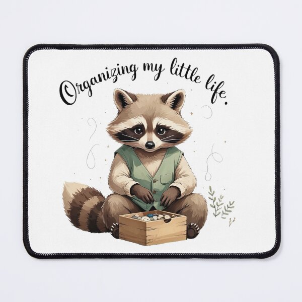 Item preview, Organizing My Little Life Funny Raccoon Planner Addict designed and sold by AQUILAKREO.