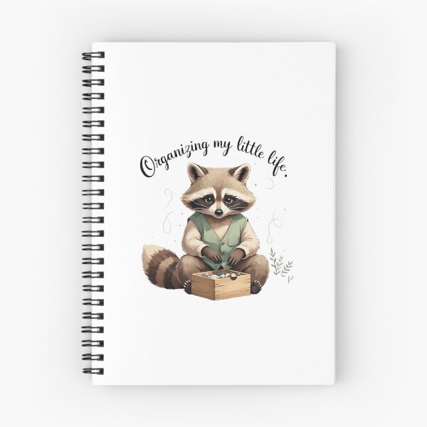 Item preview, Organizing My Little Life Funny Raccoon Planner Addict designed and sold by AQUILAKREO.