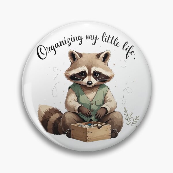 Item preview, Organizing My Little Life Funny Raccoon Planner Addict designed and sold by AQUILAKREO.