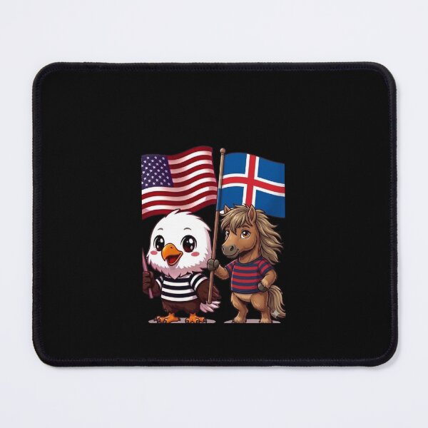 Item preview, the American eagle and its friend the Icelandic horse designed and sold by SE213.