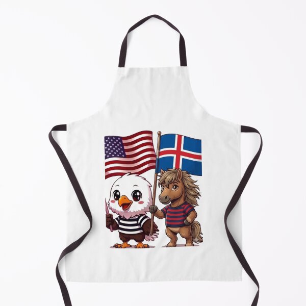 Item preview, the American eagle and its friend the Icelandic horse designed and sold by SE213.