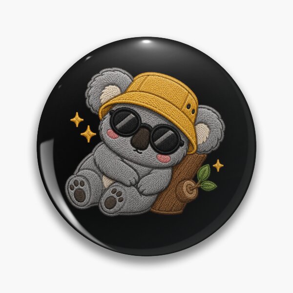 Item preview, Sleepy Koala Leaning Embroidery Patch Cute designed and sold by ColorSplash123.