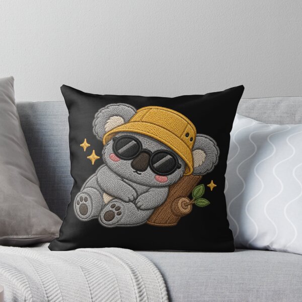 Item preview, Sleepy Koala Leaning Embroidery Patch Cute designed and sold by ColorSplash123.