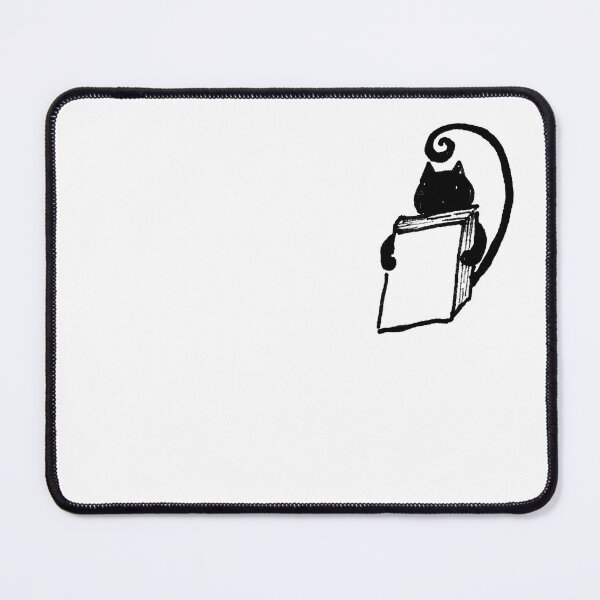 Item preview, Reading Cat, Black Cat Holding a Book designed and sold by Vesivariart.