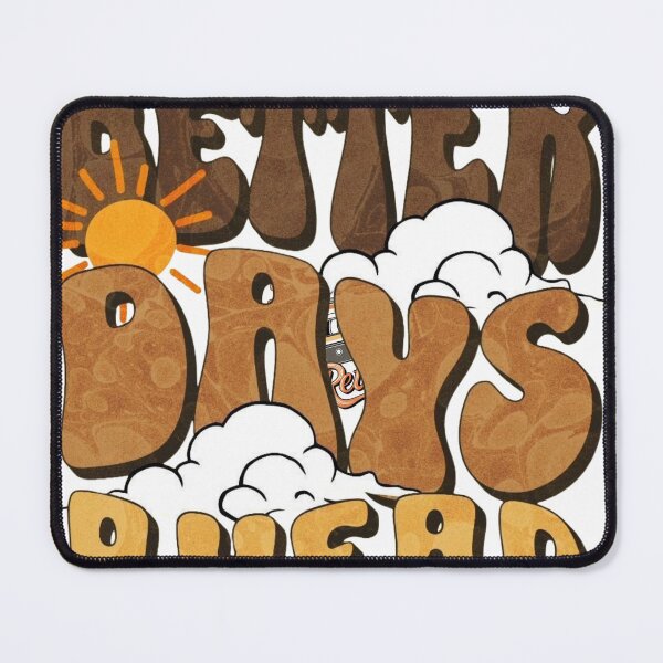 Item preview, Groovy Typography Art "Better Days Ahead" – Retro Inspirational Quote Design for Social Media designed and sold by Ulikedigital14.
