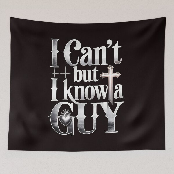 Item preview, I Can't But I Know A Guy Jesus T-Shirt – Christian Faith design with Inspirational Humor designed and sold by Redgiant87x.
