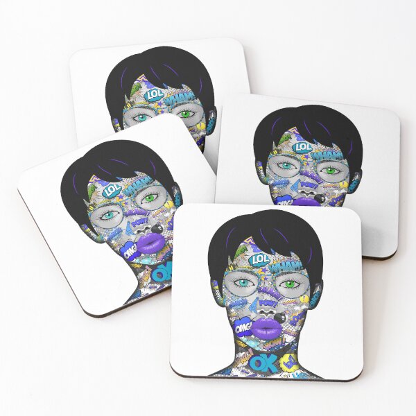 Item preview, Violet Pop Art Portrait designed and sold by The Best Designs.