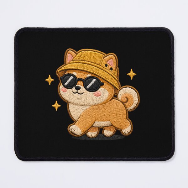 Item preview, Cool Shiba Walking Embroidery Patch Cute designed and sold by ColorSplash123.