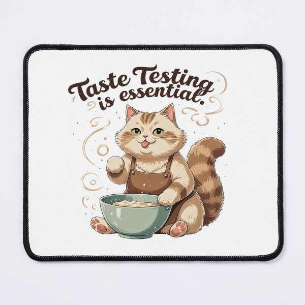 Item preview, Taste Testing Is Essential Funny Cat Baking Humor designed and sold by AQUILAKREO.