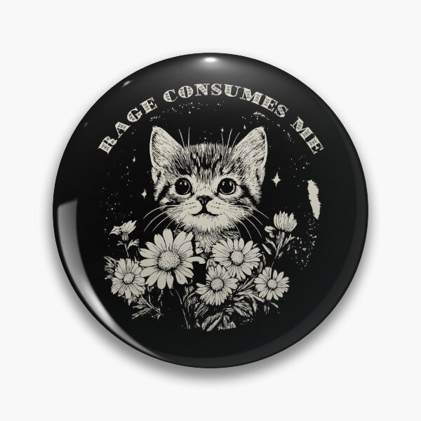 Item preview, Cute Cat Rage Consumes Me Funny Sarcastic Kitten Flower designed and sold by roycehopkins.