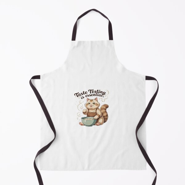 Item preview, Taste Testing Is Essential Funny Cat Baking Humor designed and sold by AQUILAKREO.
