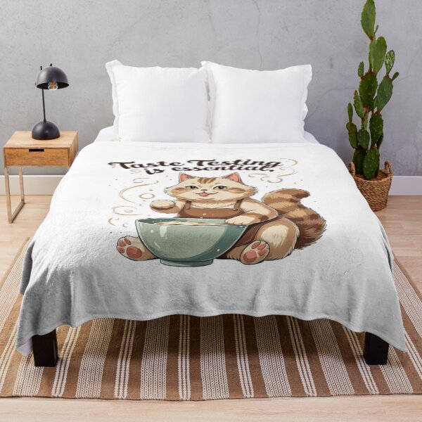 Item preview, Taste Testing Is Essential Funny Cat Baking Humor designed and sold by AQUILAKREO.