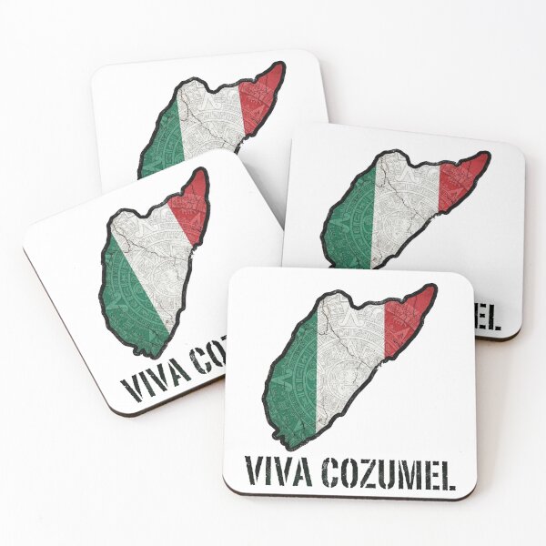 Item preview, Viva Cozumel Map Mexican Flag Patriotic Art designed and sold by DuckOddity.