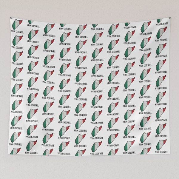 Item preview, Viva Cozumel Map Mexican Flag Patriotic Art designed and sold by DuckOddity.