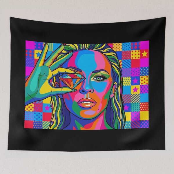 Item preview, KYLIE ~ TENSION Pop Art ~ Goldeneye designed and sold by TheLastGarden.