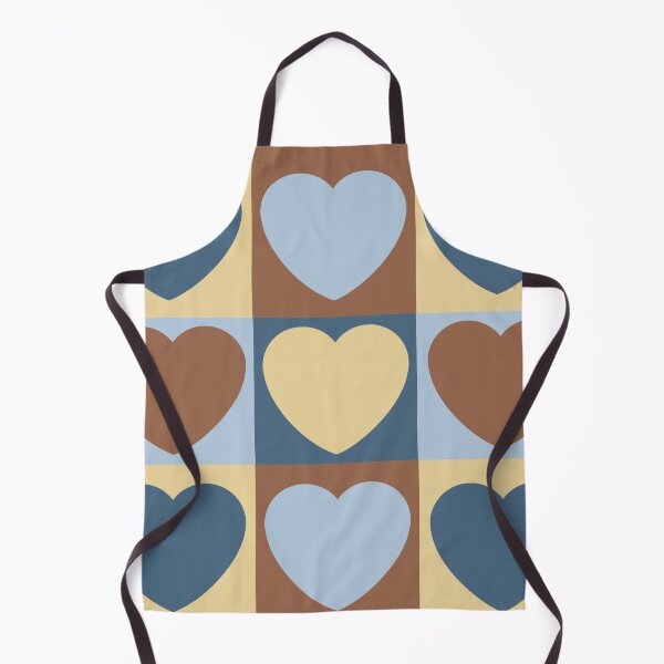 Item preview, Checkered Blue And Brown Heart Pattern designed and sold by LibertyHub.