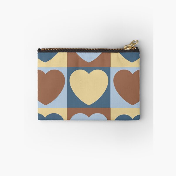 Item preview, Checkered Blue And Brown Heart Pattern designed and sold by LibertyHub.
