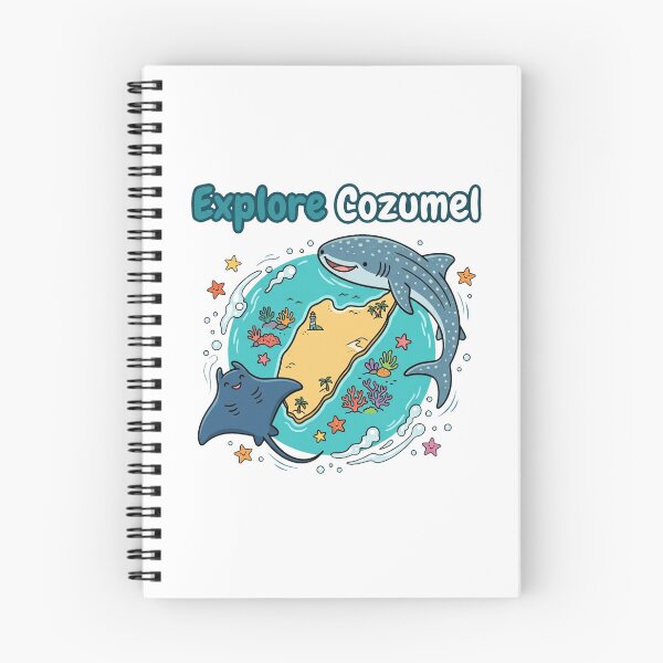 Item preview, Cute Cartoon Whale Shark Cozumel Island Map designed and sold by DuckOddity.