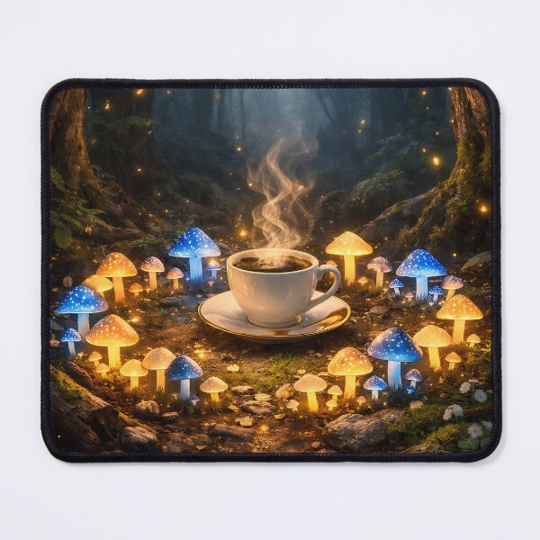 Item preview, Coffee in the Enchanted Forest designed and sold by PicParadiz.