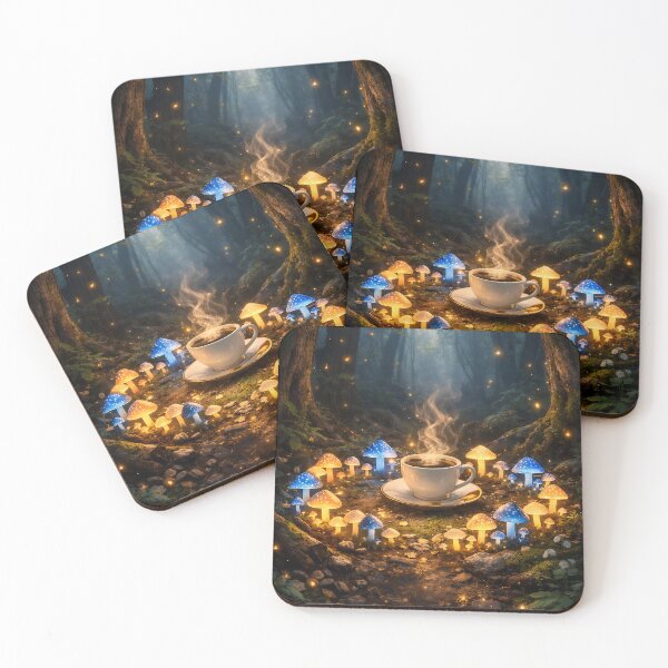 Item preview, Coffee in the Enchanted Forest designed and sold by PicParadiz.