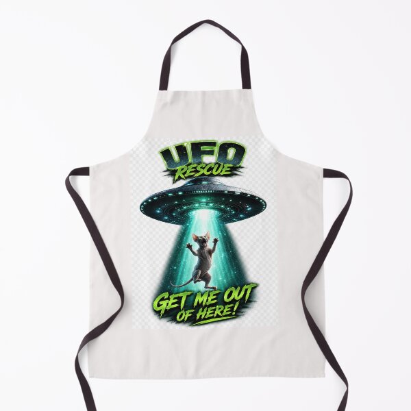 Item preview, UFO Rescue | Get Me Out Of Here Sphynx Cat designed and sold by highvibz72.