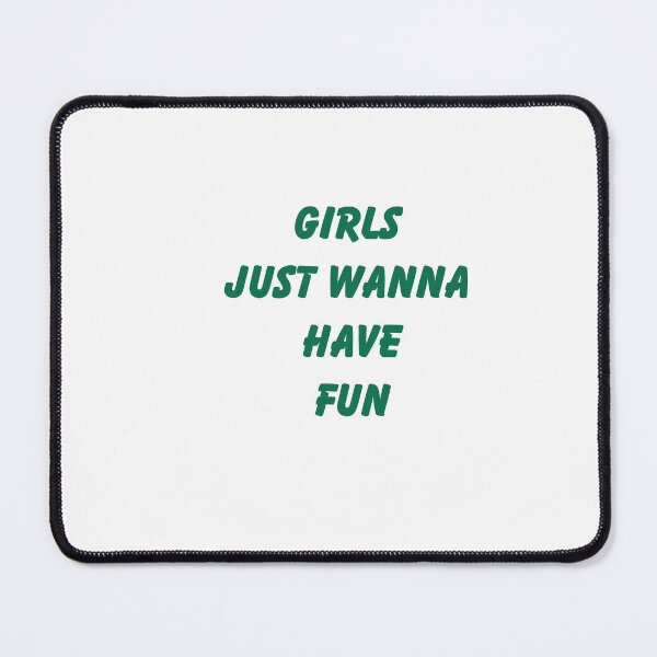 Item preview, Girls Just Wanna Have Fun Retro Quote designed and sold by VibeoCanvasShop.