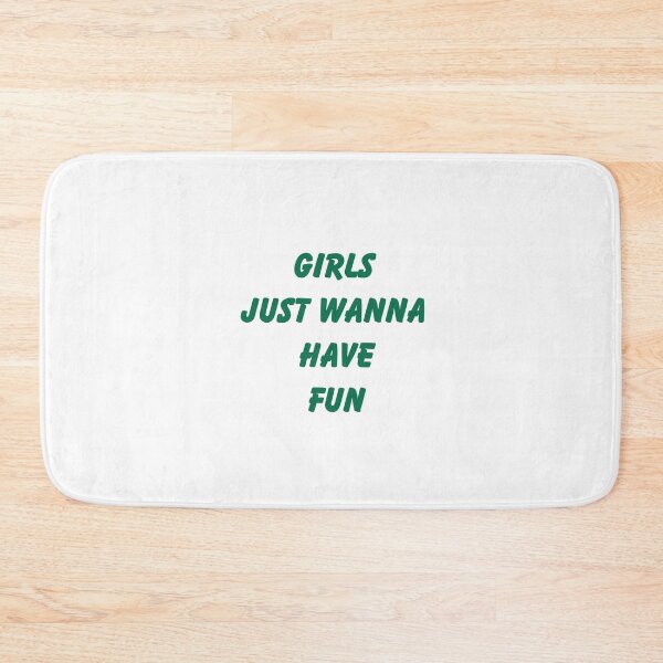 Item preview, Girls Just Wanna Have Fun Retro Quote designed and sold by VibeoCanvasShop.